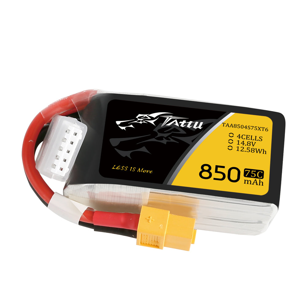 Tattu FPV Classic batterie LiPo 850mAh 4S 75C XT60
