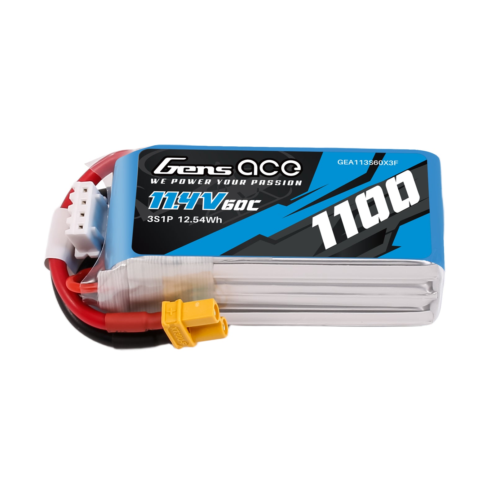Gens Ace Air 1100mAh 3S 60C Batterie Lipo XT30 Heli HV