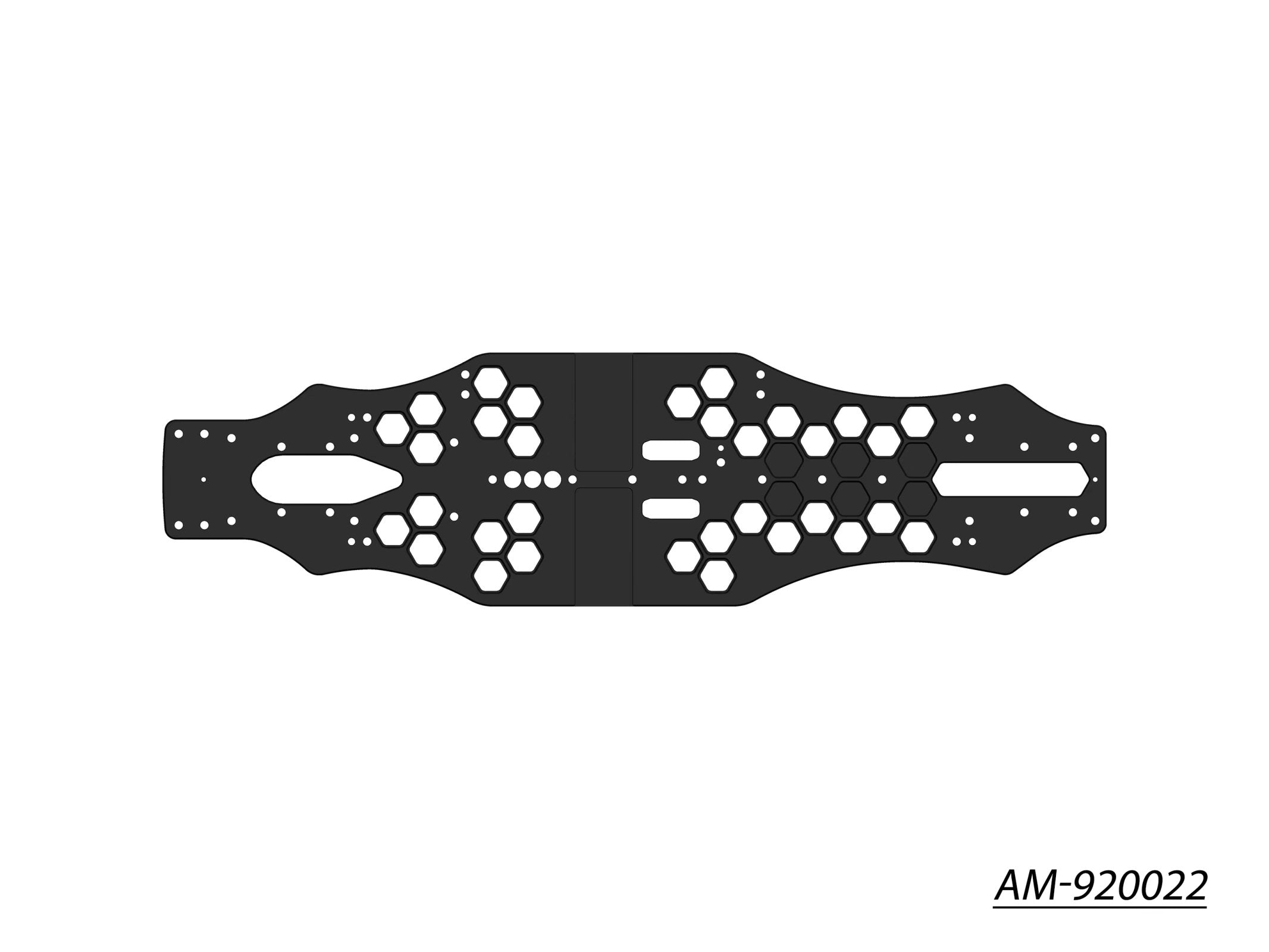 Arrowmax Medius AM-920022 châssis alu BD9 FWD 2,0 mm
