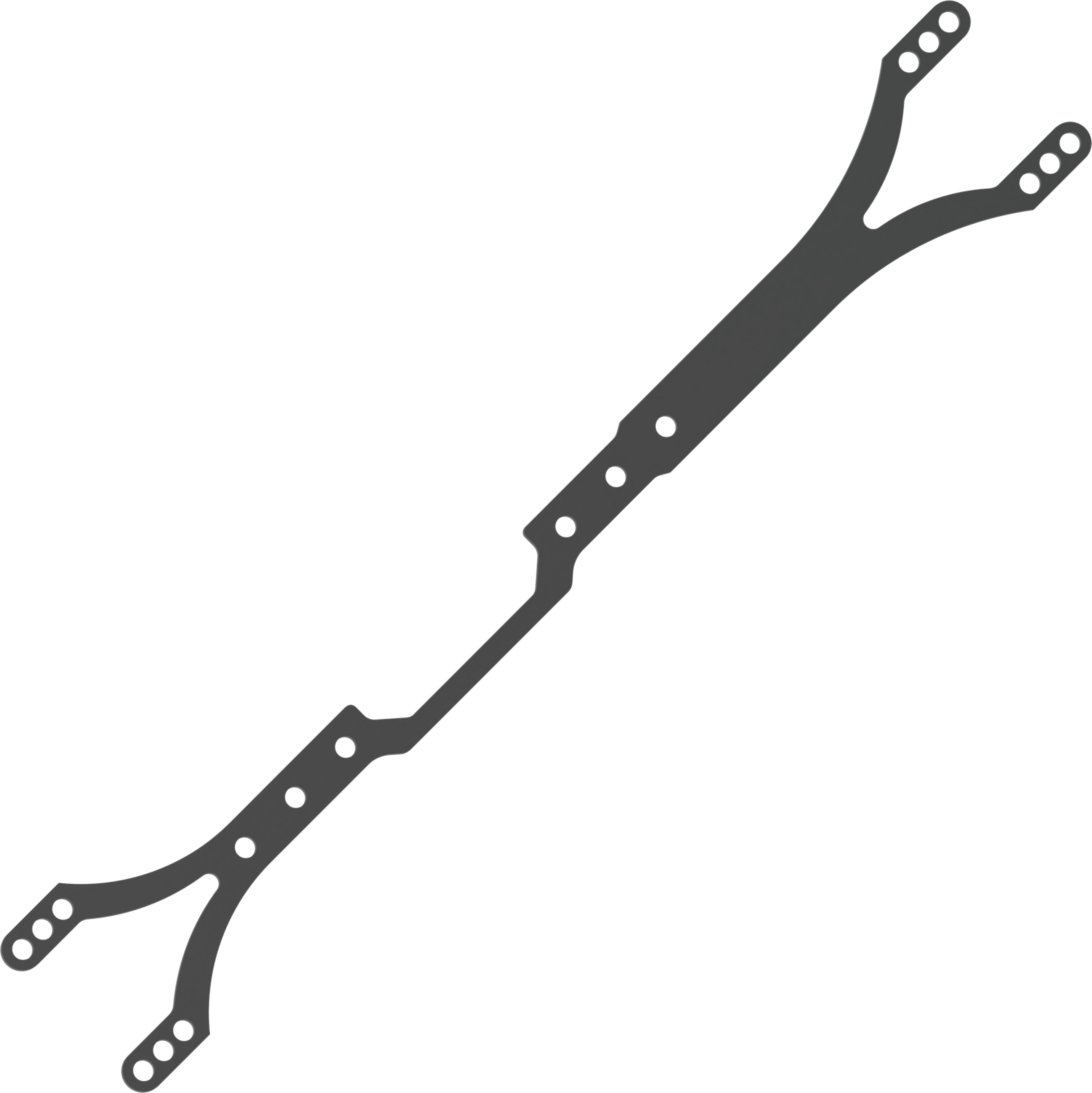 3Racing Cero SAK-CM105A platine supérieure fibre 225mm M
