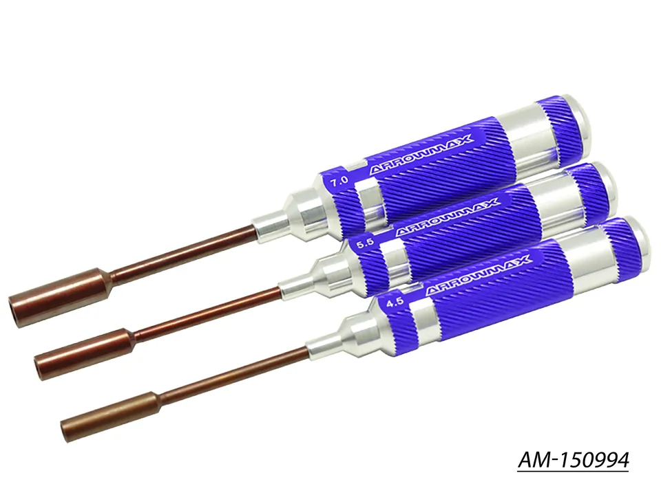 Arrowmax AM-150994 set 3 tournevis douille 4.5 5.5 7.0 mm