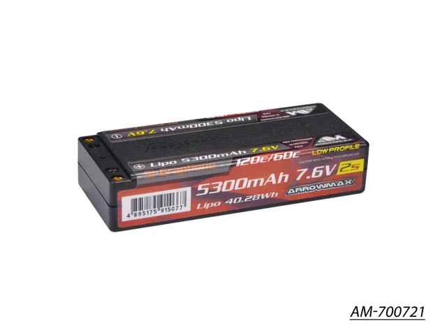 Arrowmax 2S LiPo batterie 5300mAh 7.6V 60C AM-700721