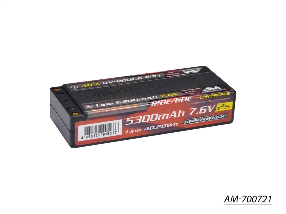 Arrowmax 2S LiPo batterie 5300mAh 7.6V 60C AM-700721
