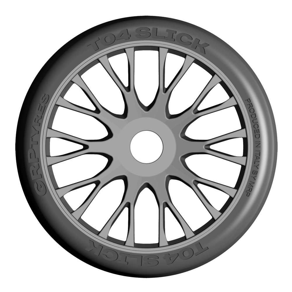 GRP 1:8 GT GTK04-XB2 Pneu Slick Extra Soft Hexa 17 x2