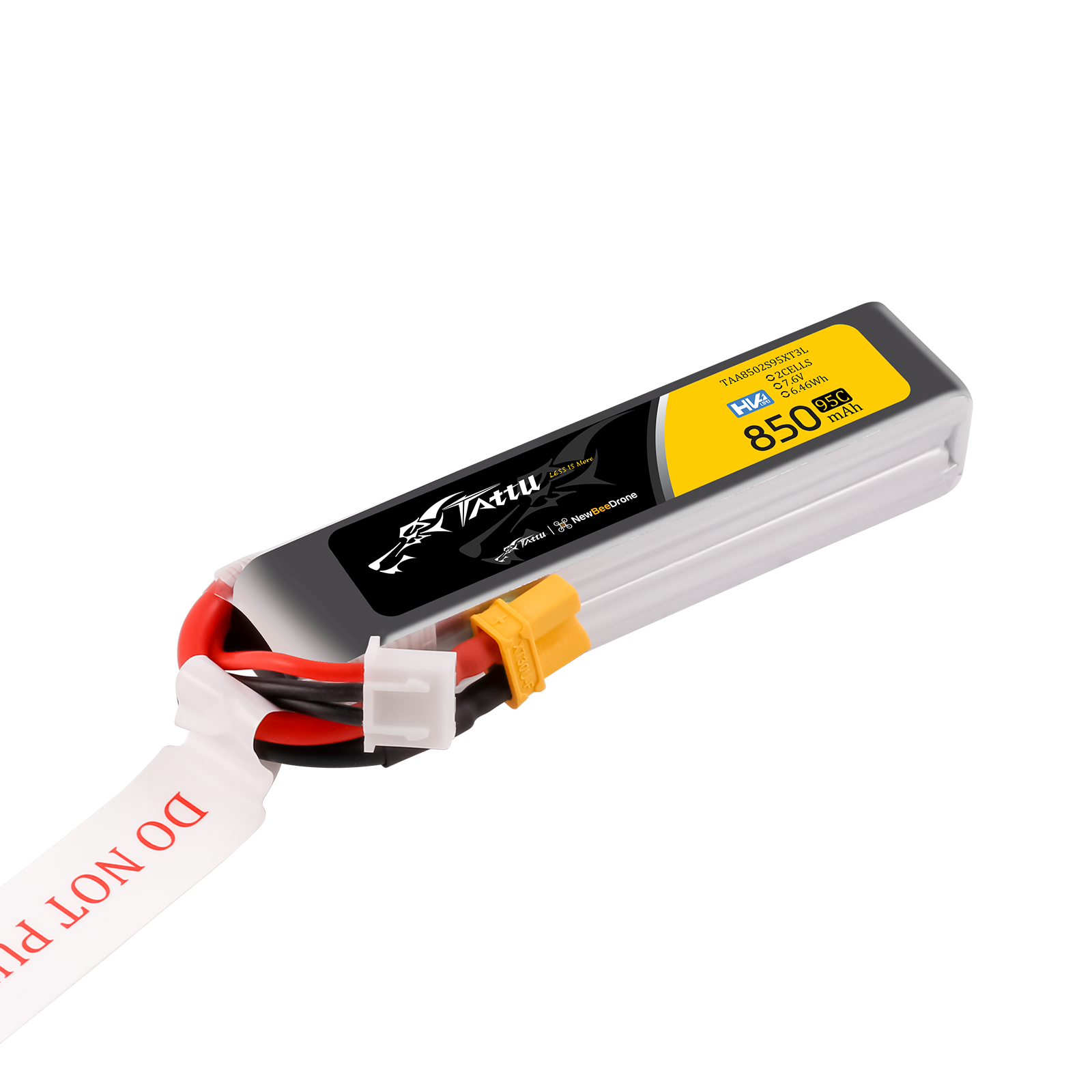Tattu FPV Classic 850mAh 2S Batterie Lipo HV XT30