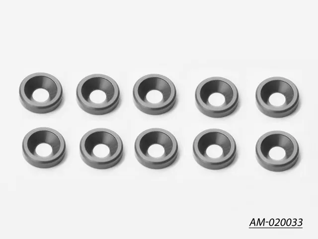 Arrowmax Rondelle Fraisée M3 Alu Grise x10 AM-020033