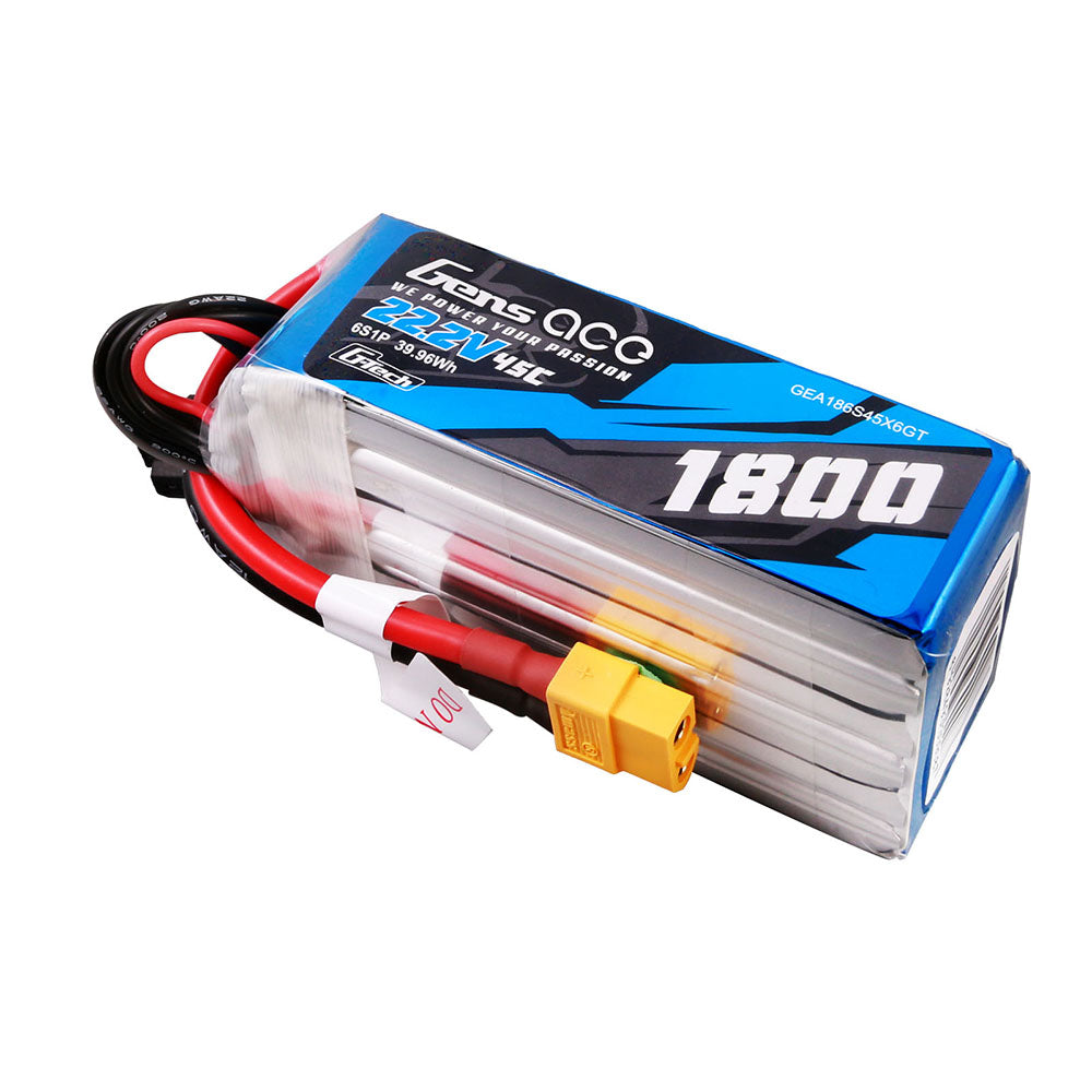 Gens Ace Air Classic 1800mAh 6S 45C batterie LiPo XT60