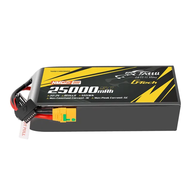 Tattu 25000mAh 6S batterie semi-solide XT90S 22.2V 5C