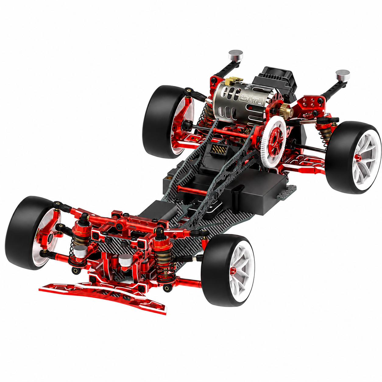 3RACING AuperD5 KIT-AUPERD5 châssis drift 1/10 bleu midship