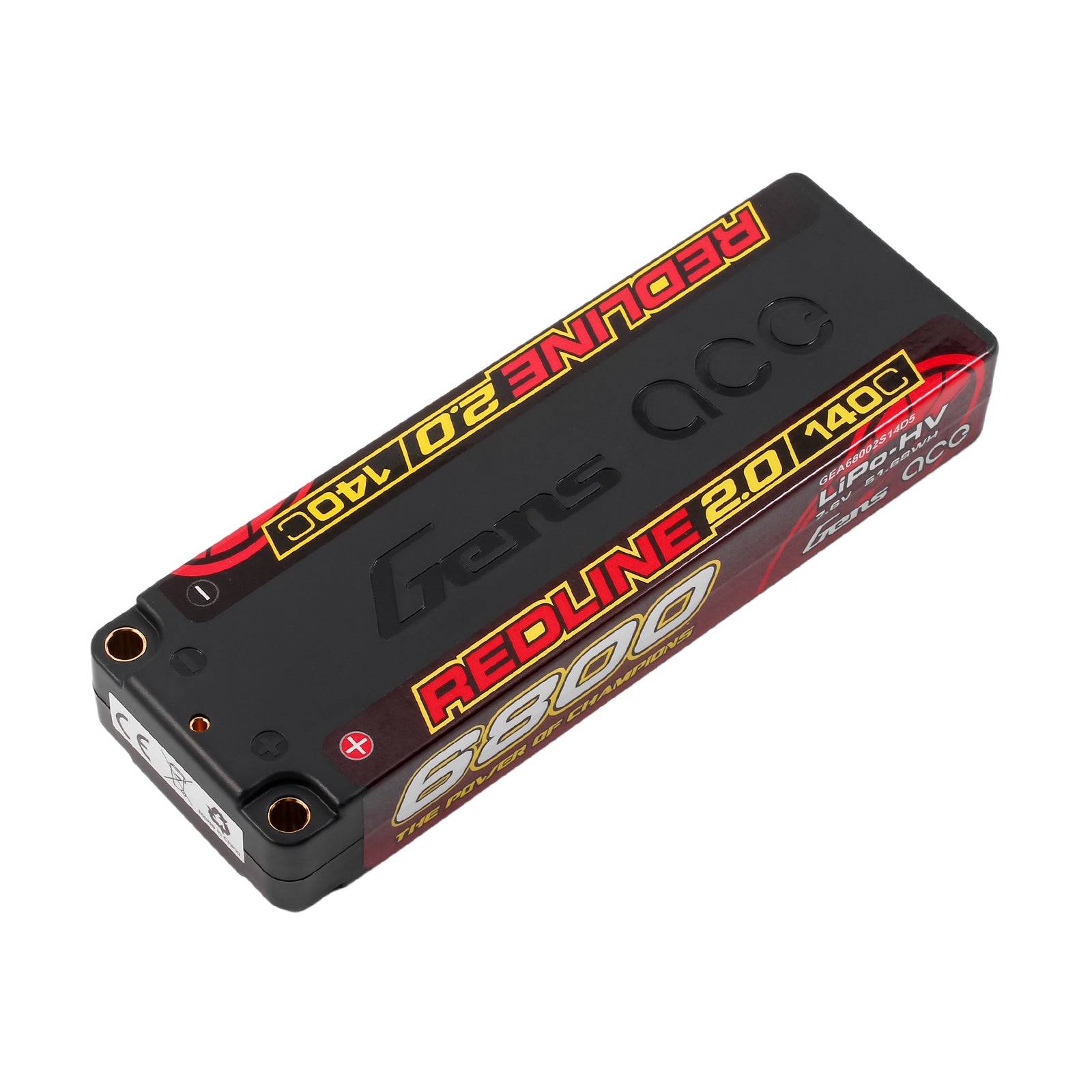 Gens Ace Redline 2.0 6800mAh 2S batterie LiPo HV 140C
