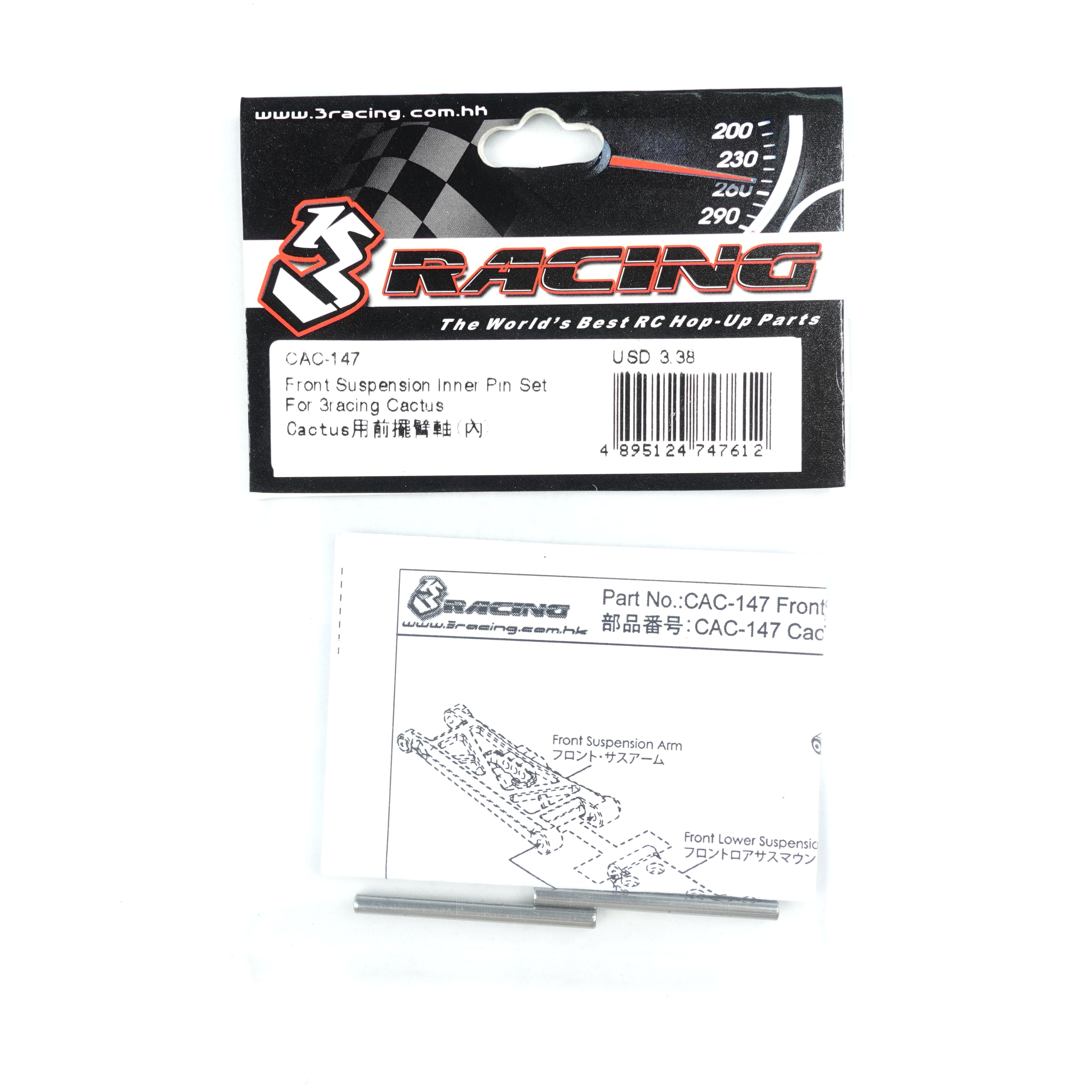 3RACING Cactus CAC-147 Axes Suspension Avant Kit Cactus