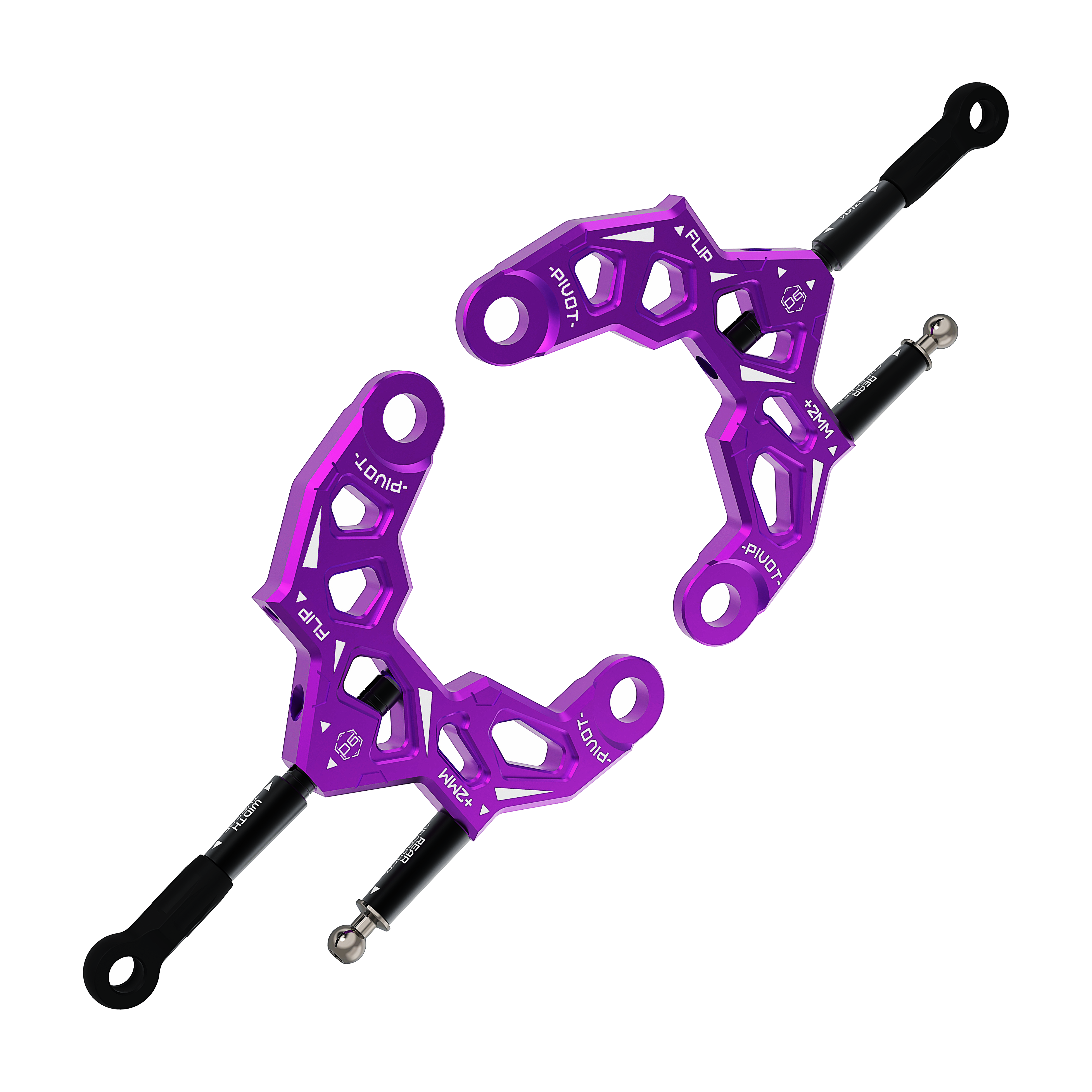 3Racing Auper D6 SAK-D6803 bras arrière alu bleu