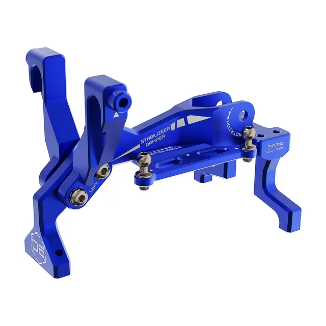 3Racing Auper SAK-D6806 cloison avant alu drift D6 bleu