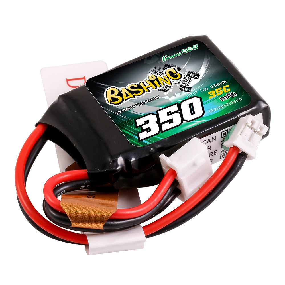 Gens Ace Bashing 350mAh 2S batterie LiPo 7.4V 35C JST-PHR
