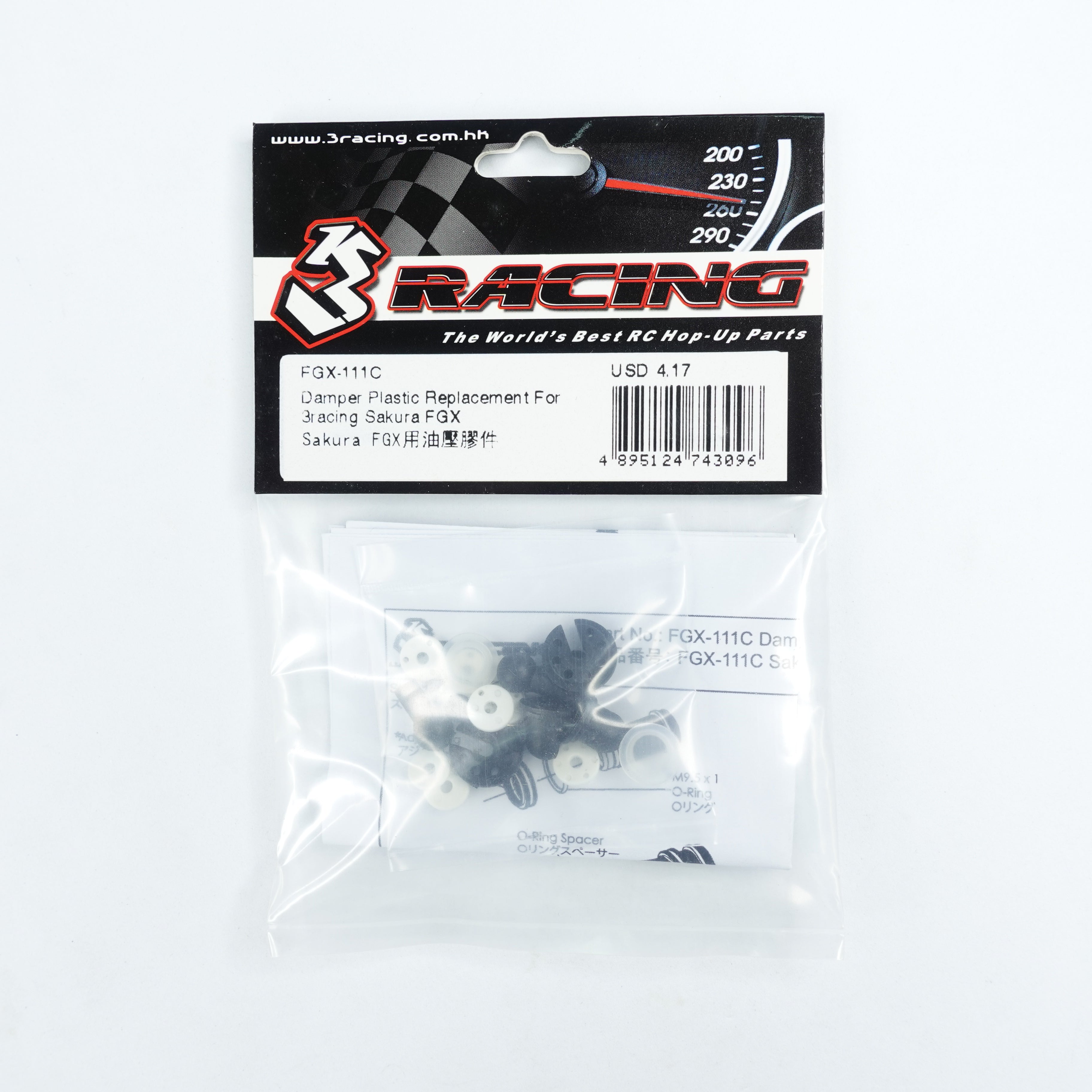 3Racing Sakura FGX-111C corps amortisseur plastique rechange