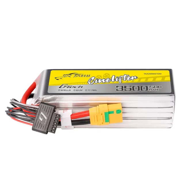 Tattu Cinelifter 3500mAh 6S 150C batterie LiPo XT90