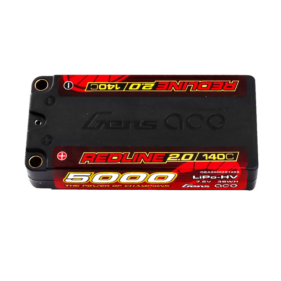 Gens Ace Redline 2.0 5000mAh 2S batterie LiPo HV Shorty