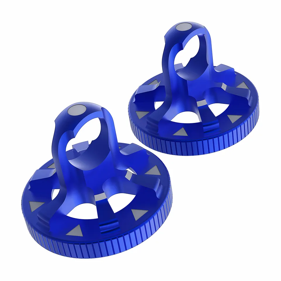 3Racing AuperD5 SAK-D6818A bouchon amortisseur alu bleu