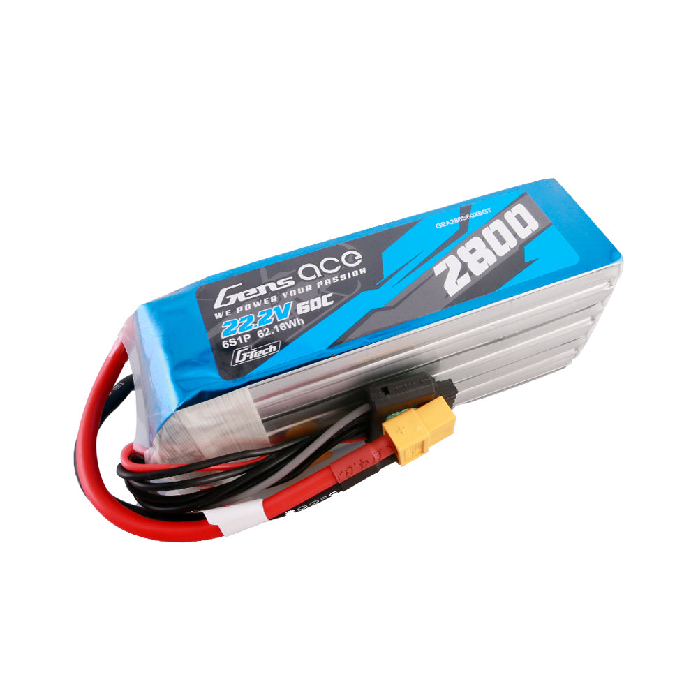 Gens Ace Air Classic 2800mAh 6S batterie LiPo 60C XT60