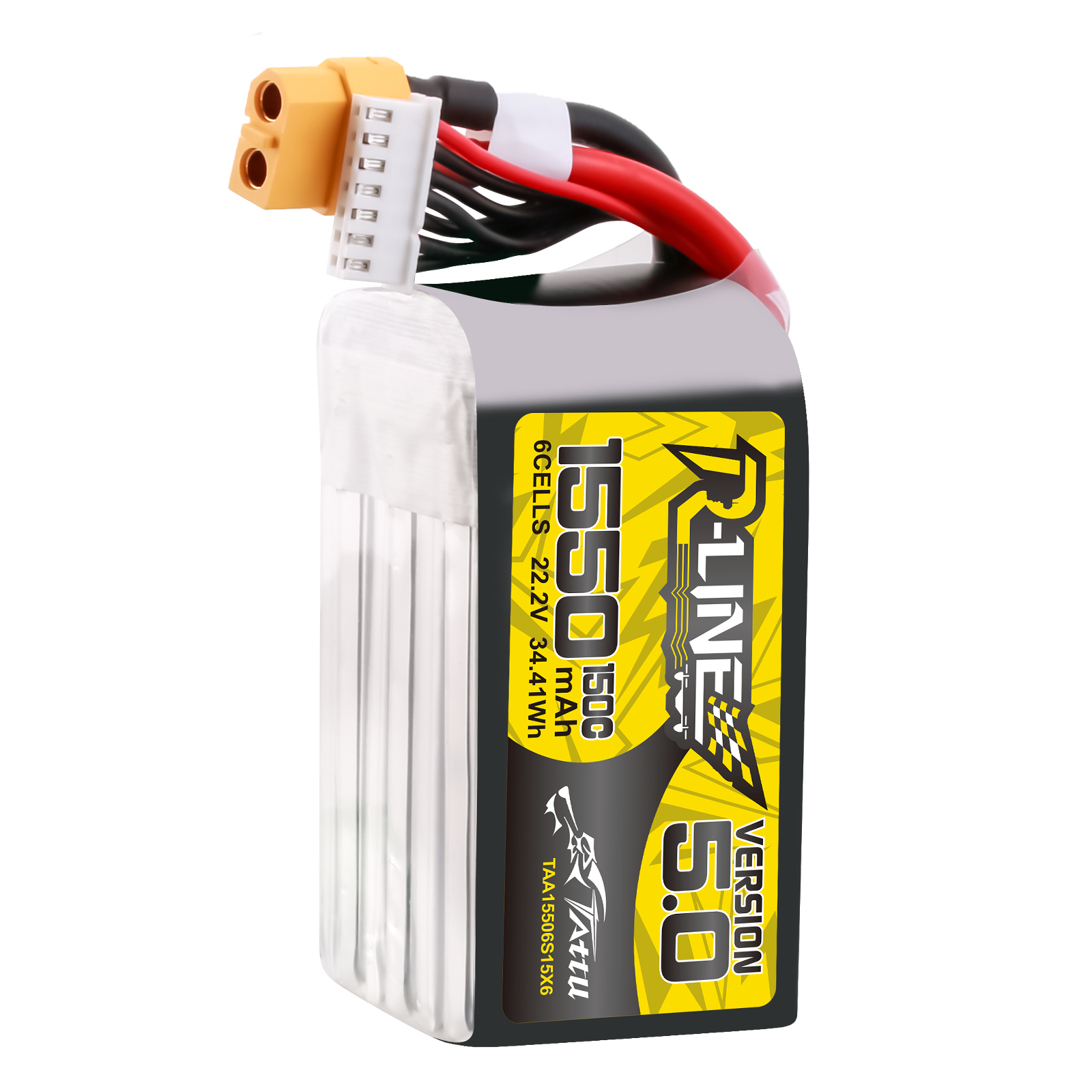 Tattu R-Line V5 1550mAh 6S batterie LiPo XT60 150C