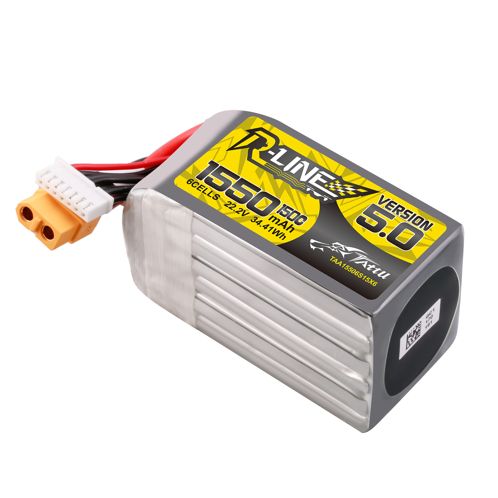 Tattu R-Line V5 1550mAh 6S batterie LiPo XT60 150C