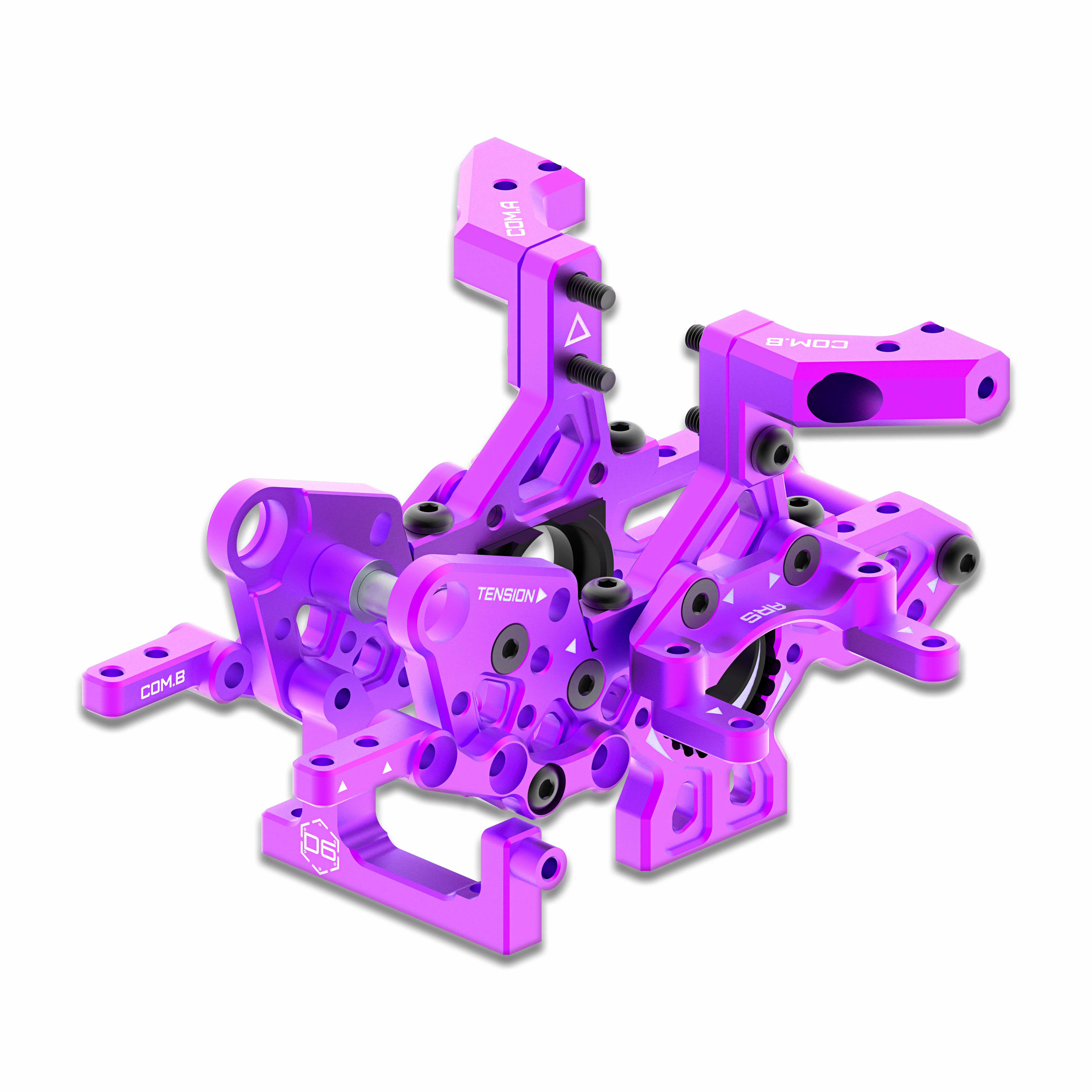 3Racing AuperD5 SAK-D6825 cellule gear alu bleu