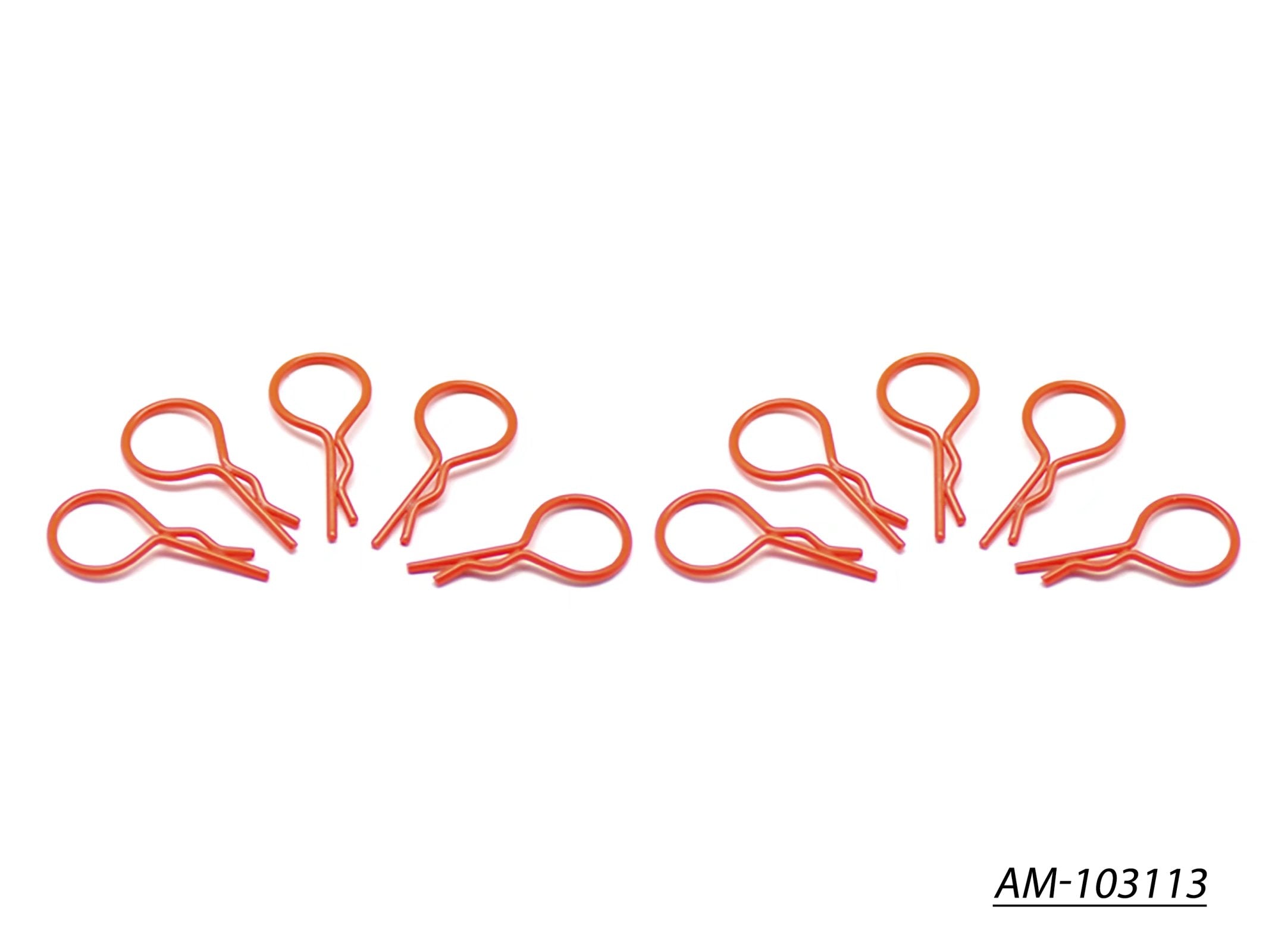 Arrowmax Body Clip clips carrosserie 1/10 rouge x10 AM-103113