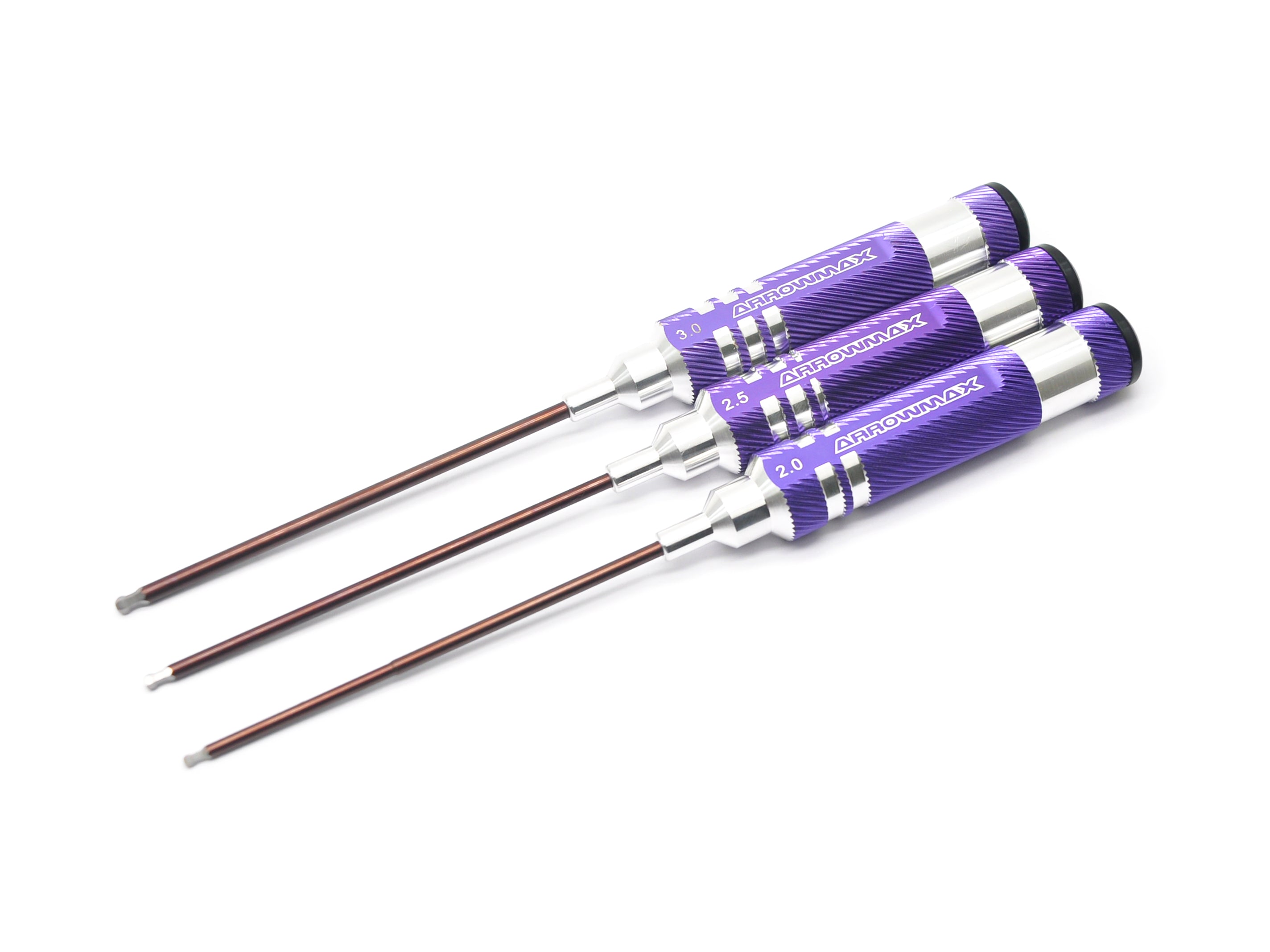 Arrowmax Tools Set clés allen boule 2.0-3.0mm 120mm 3 pièces