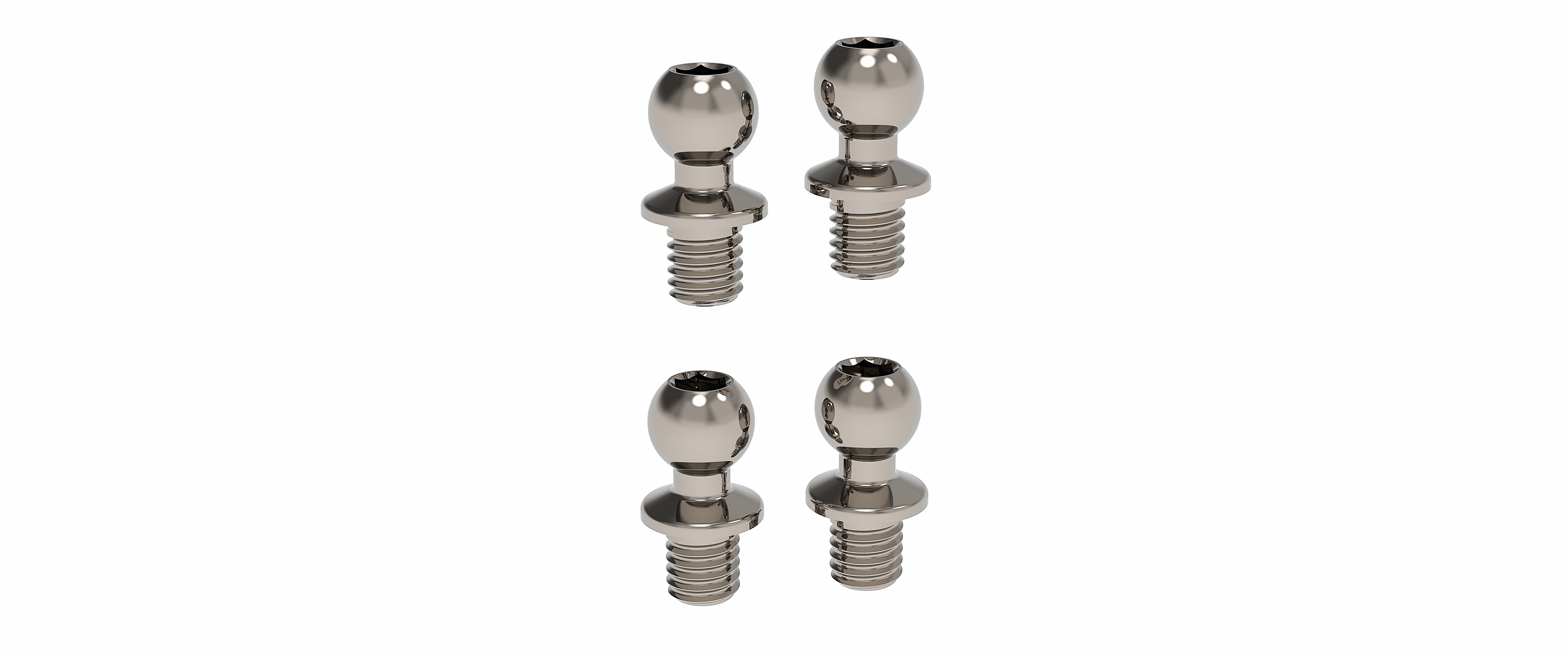 3Racing Parts 3RAC-BS434035/TI rotule titane 4.3 L3.5