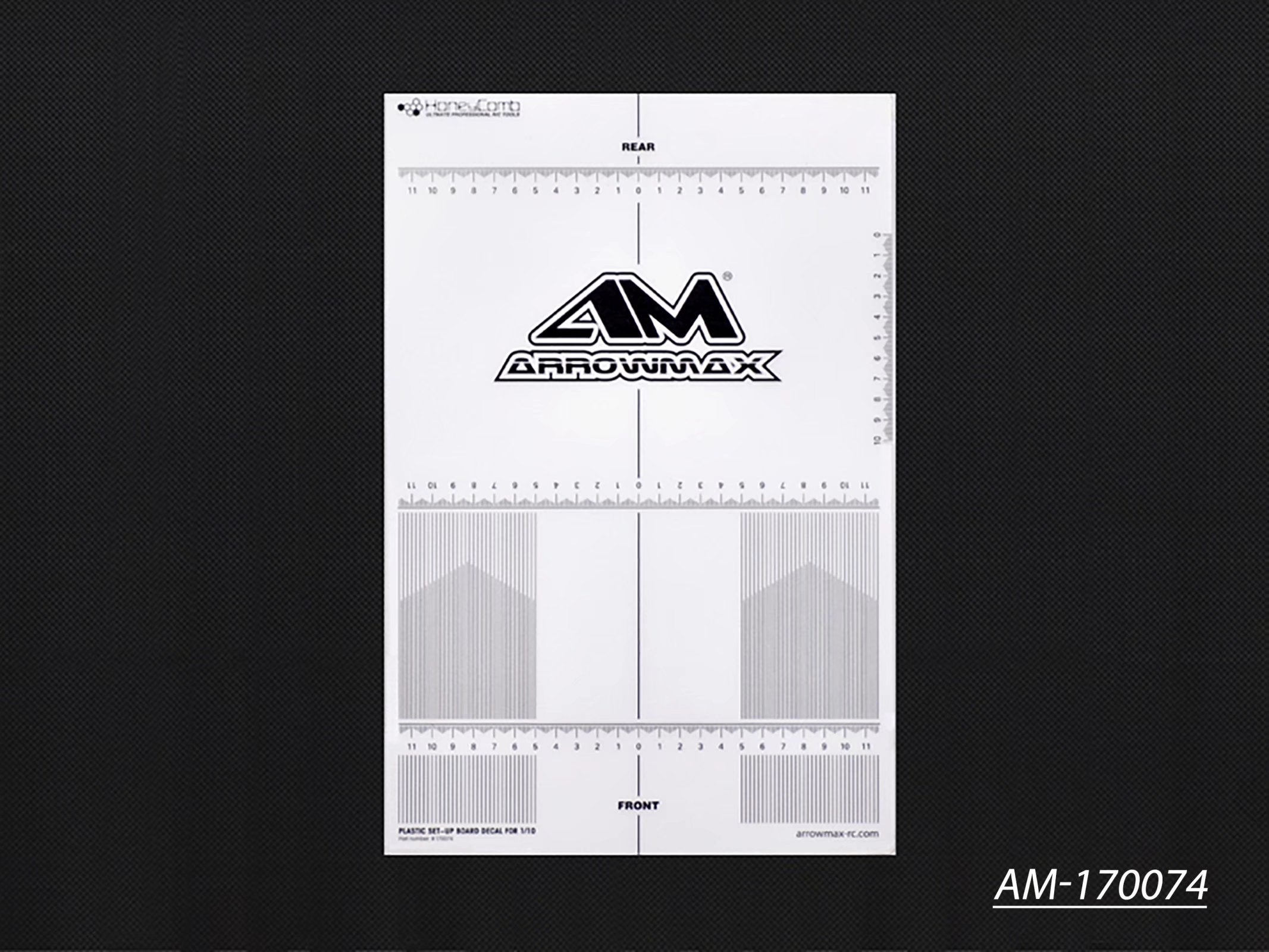 Arrowmax Team Apparel AM-170074 autocollant planche setup 1/10