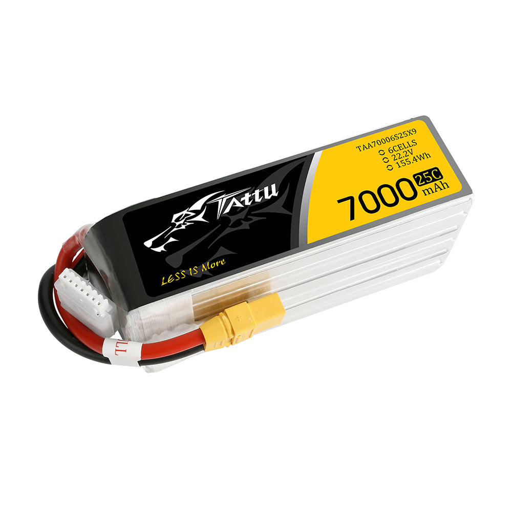 Tattu UAV Classic 7000mAh 6S 25C Batterie Lipo 22.2V XT90