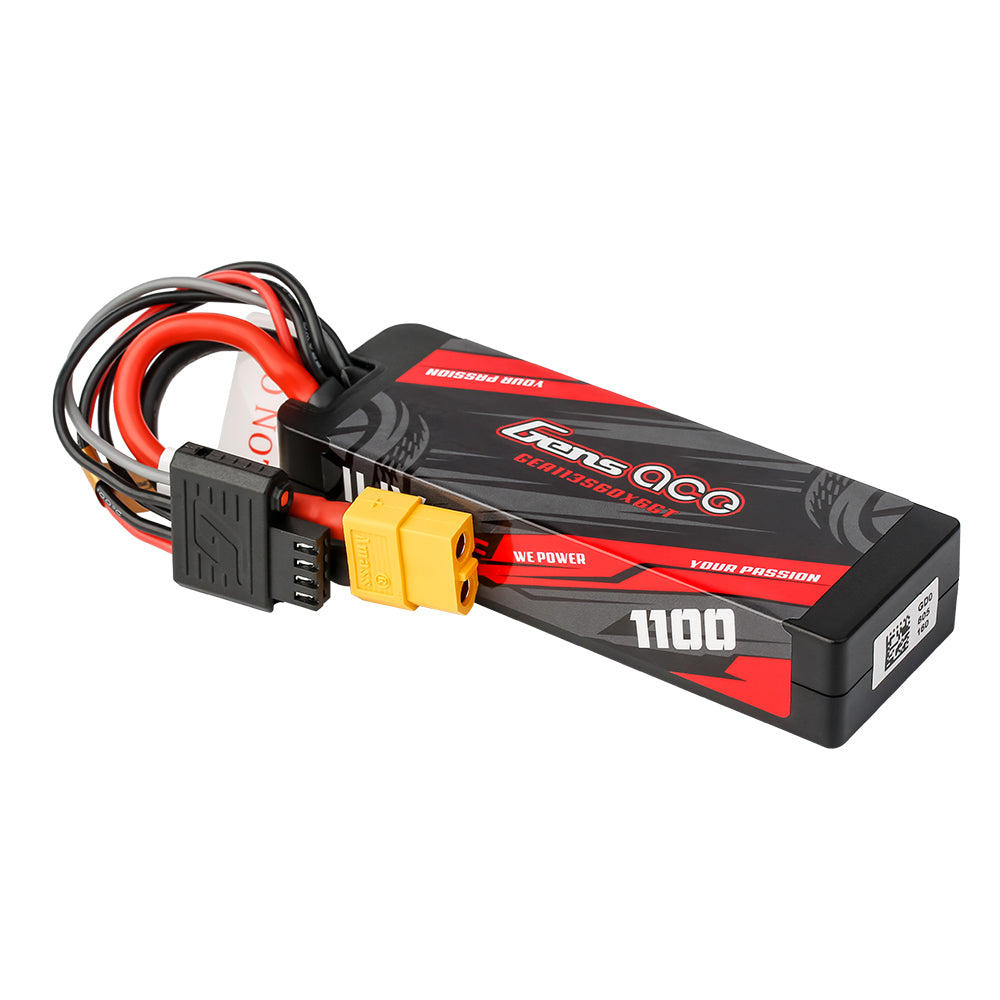 Gens Ace Car Classic 1100mAh 3S 60C Batterie Lipo XT60 hardcase