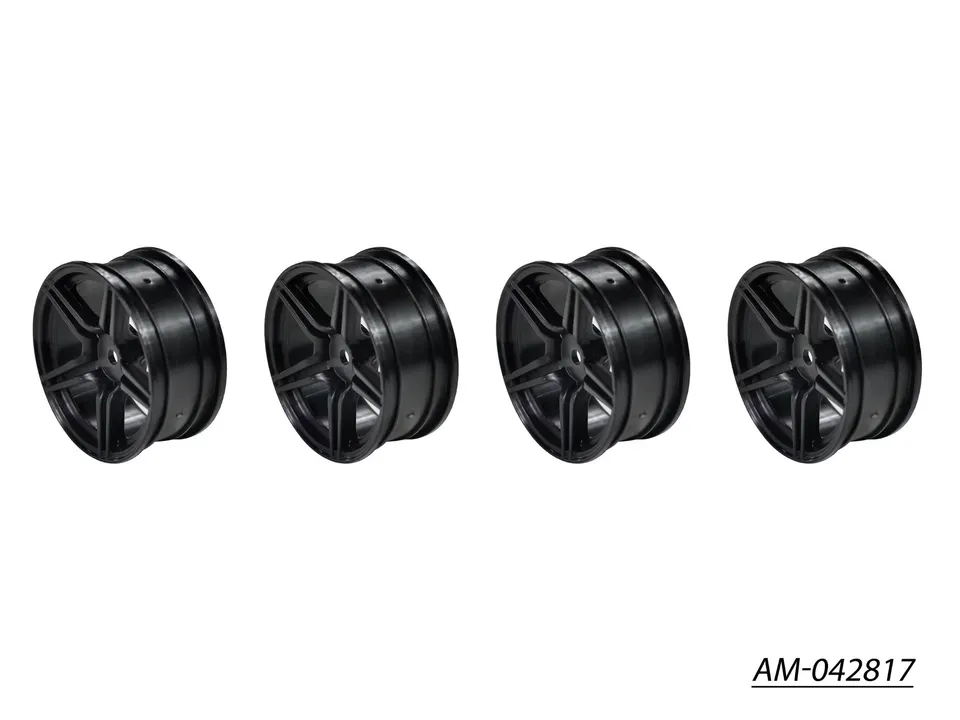 Arrowmax Rims Jantes 1/10 TC 5 Branches Noires +3mm x4