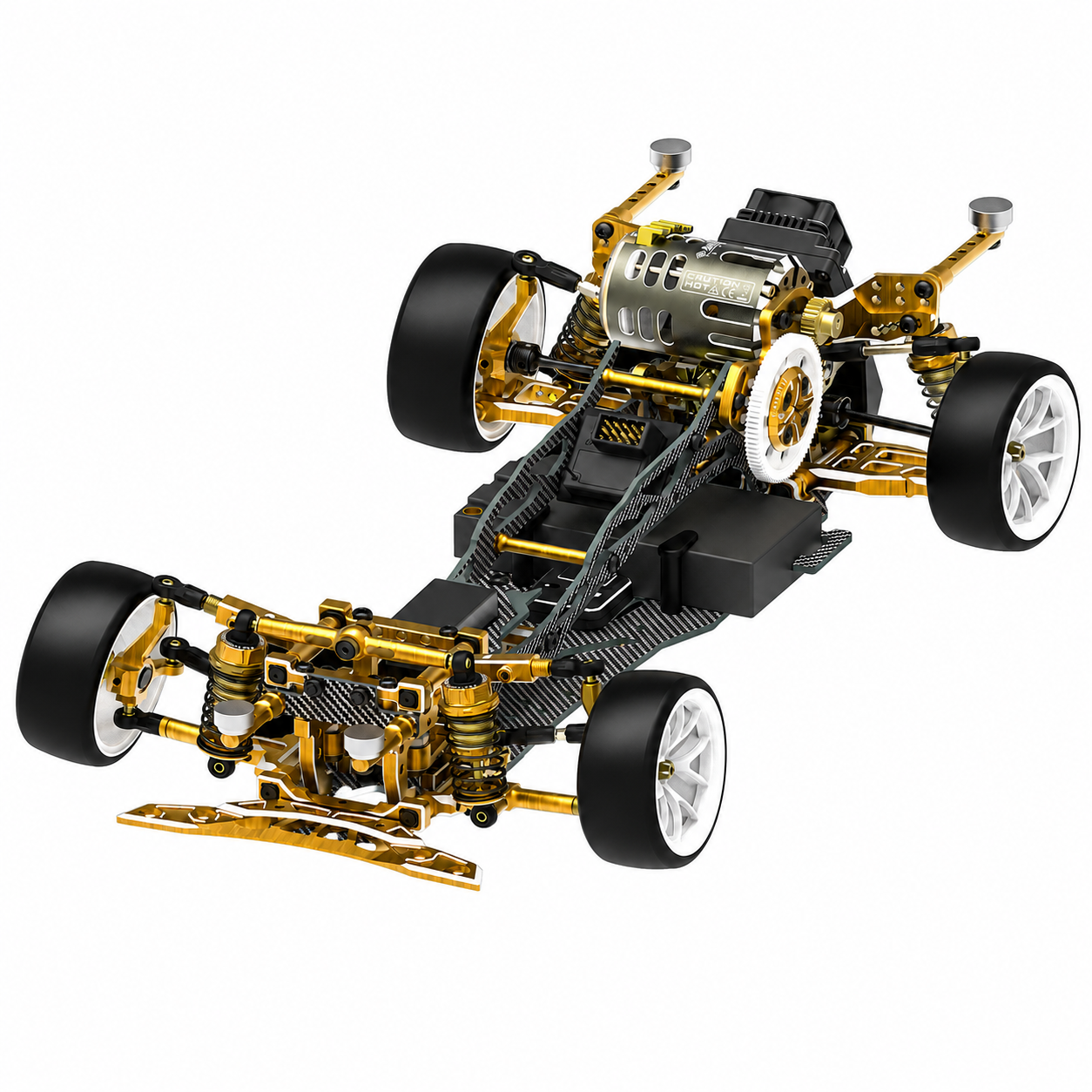 3RACING AuperD5 KIT-AUPERD5 châssis drift 1/10 bleu midship