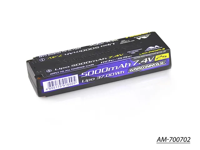 Arrowmax AM-700702 Batterie LiPo 2S 5000mAh 7.4V 55C TC