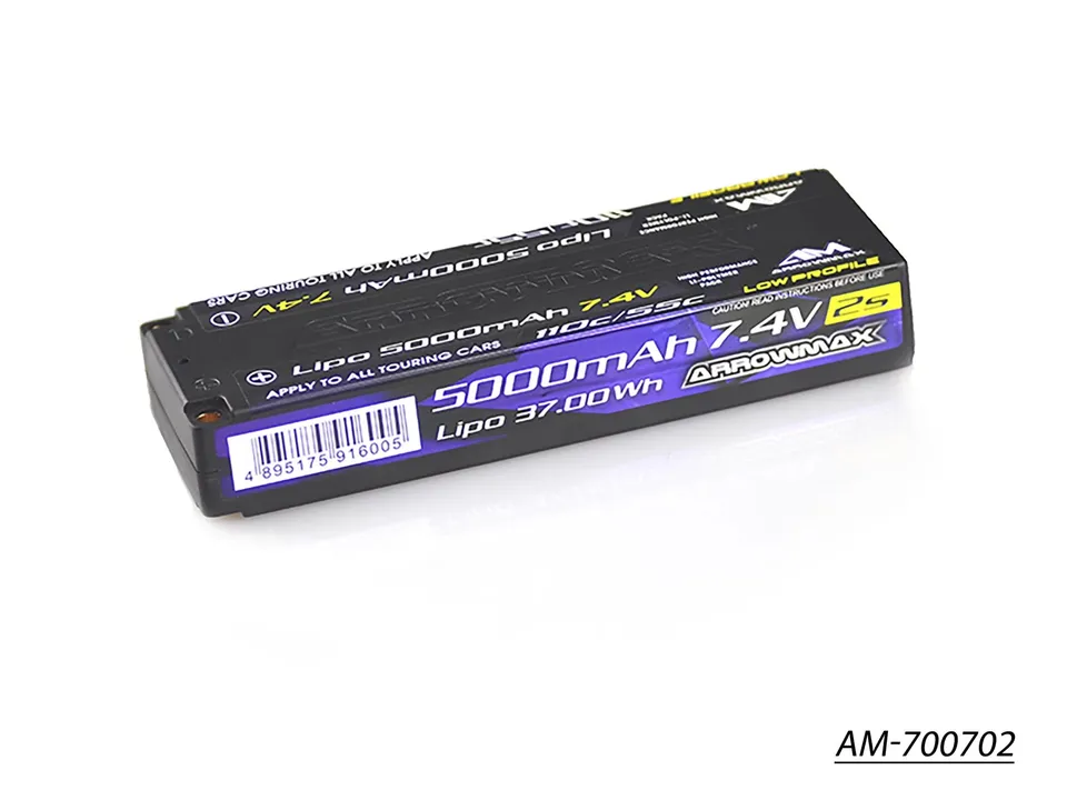Arrowmax AM-700702 Batterie LiPo 2S 5000mAh 7.4V 55C TC