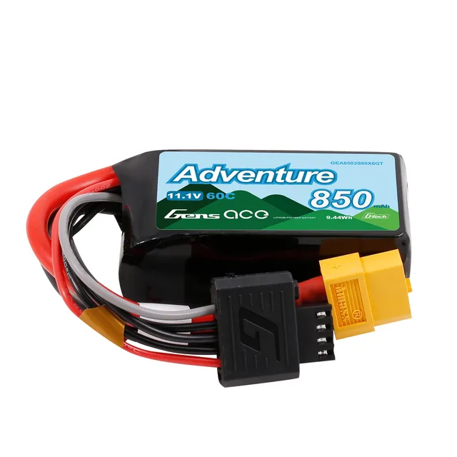 Gens Ace Adventure 850mAh 3S 11.1V Batterie Lipo XT60