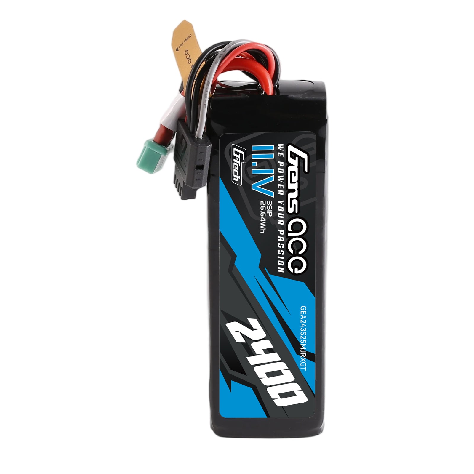 Gens Ace TX/RX 2400mAh 3S 25C batterie LiPo 11,1V