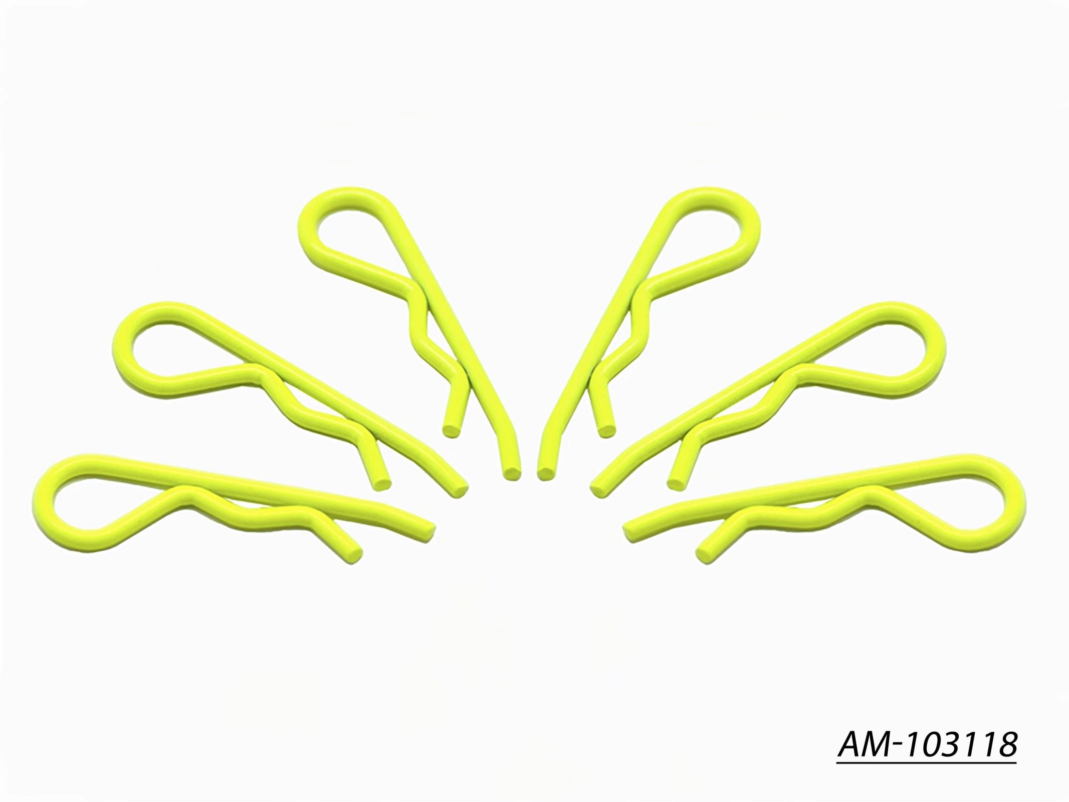 Arrowmax Body Clip clips carrosserie 1/8 jaune fluo x6