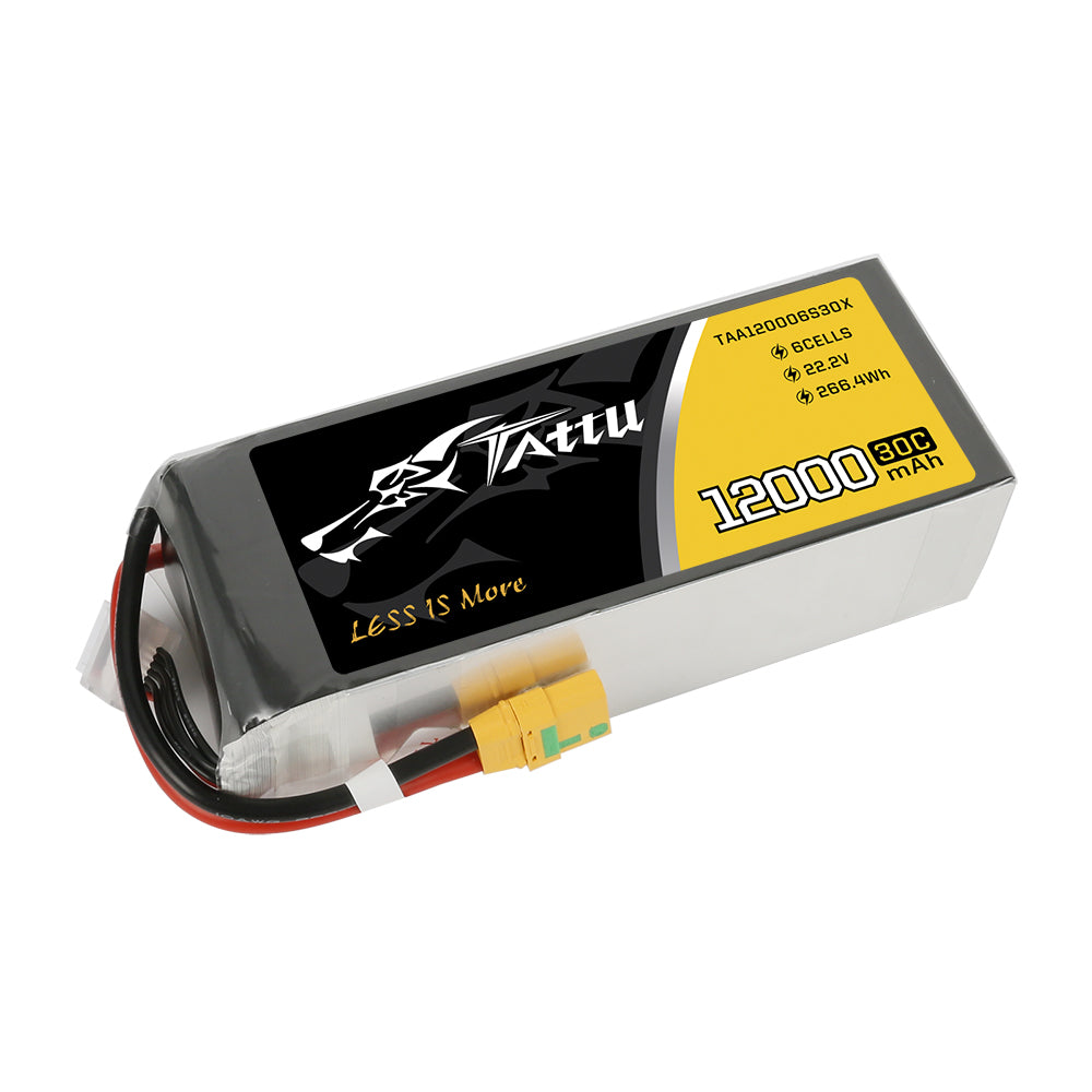 Tattu UAV Classic 12000mAh 6S batterie drone 22.2V XT90 30C