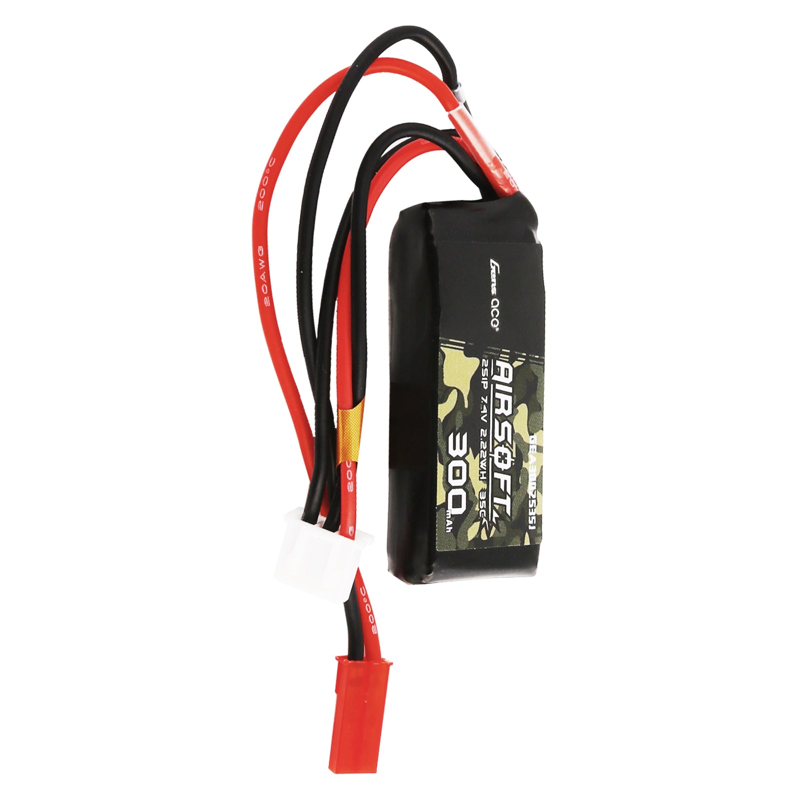 Gens Ace 300mAh 2S 35C batterie LiPo airsoft JST-SYP 7.4V