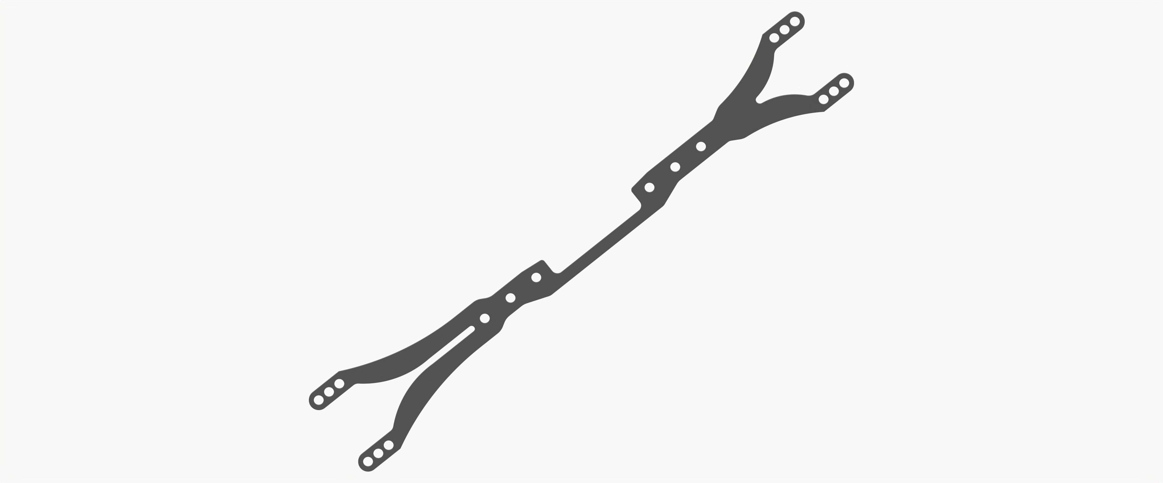3Racing Cero SAK-CM116 platine supérieure fibre Cero M FWD
