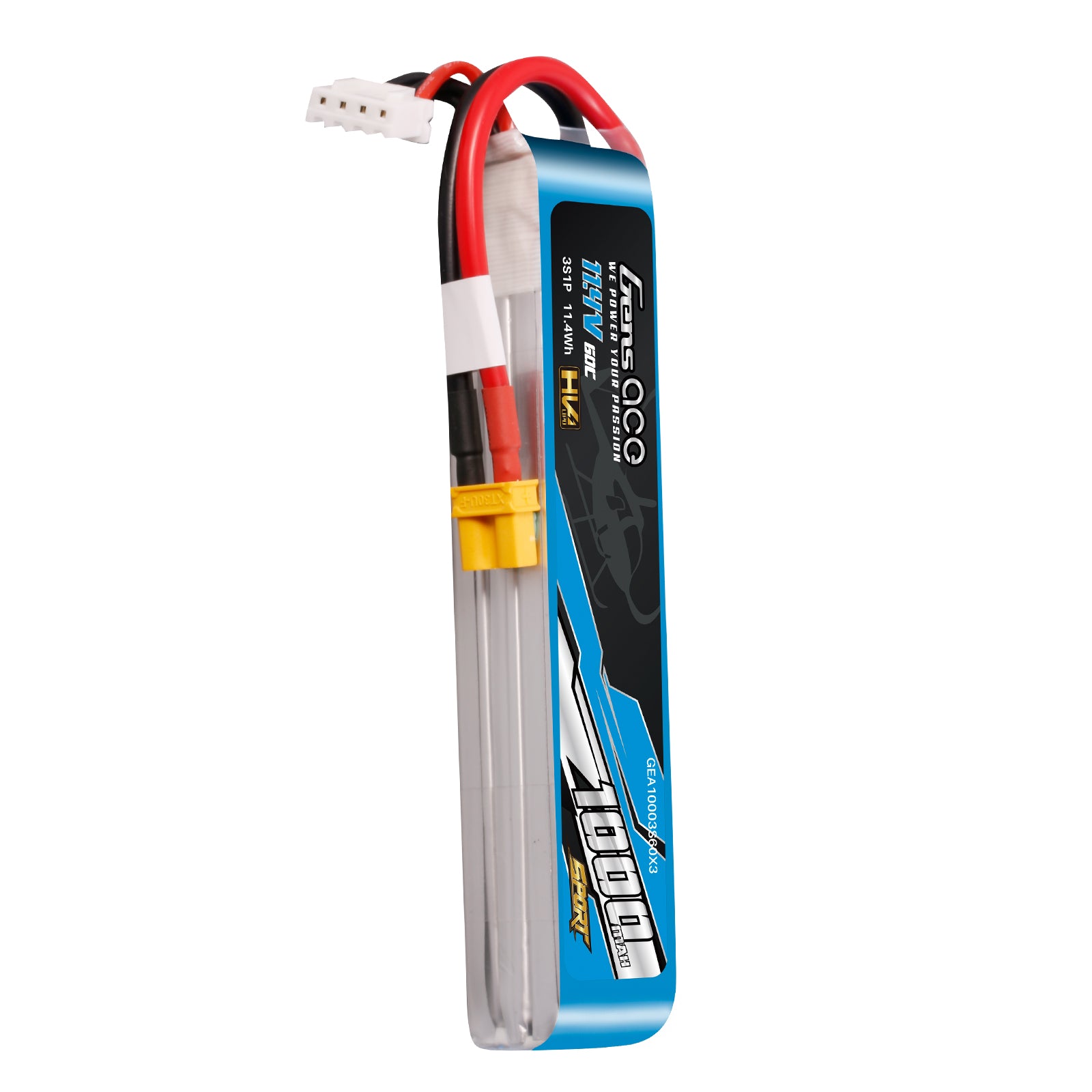 Gens Ace Sport 1000mAh 3S 60C Batterie Lipo XT30 HV