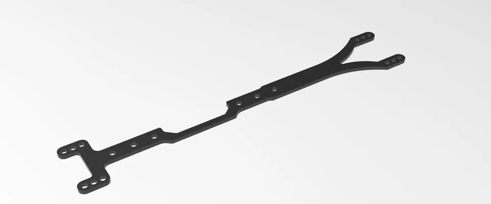 3Racing Cero SAK-CM105 Platine Supérieure Fibre 210mm M