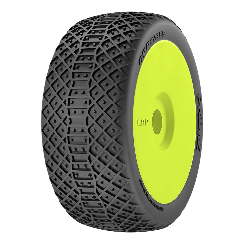 GRP 1:8 Buggy Prime S25 pneus collés x2 jaune argile