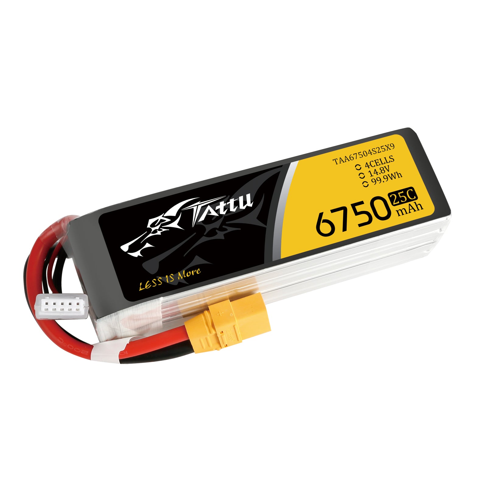 Tattu UAV Classic 6750mAh 4S 25C batterie LiPo XT90 14,8V