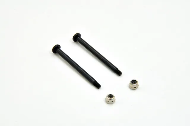 Hobao 40066 axe acier M2.6x38.1mm écrou nylon lot 2