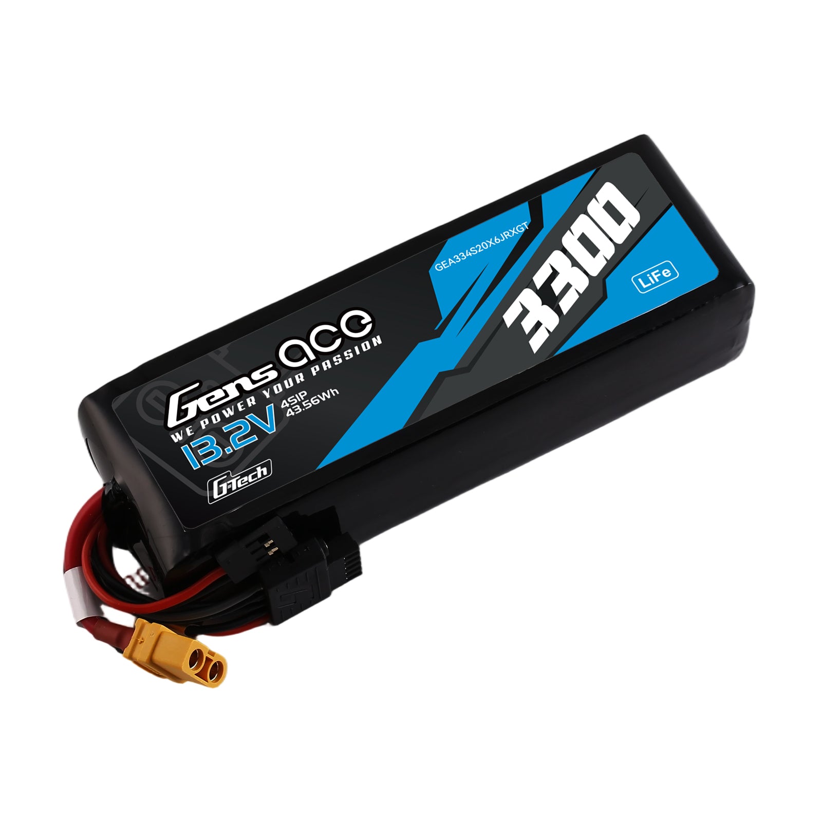 Gens Ace TX/RX 3300mAh 4S batterie LiFe 13,2V XT60