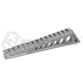 3RACING TOOLS ST-004/5 jauge droop châssis noir -3.5/9.5