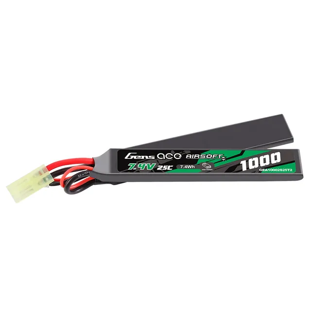 Gens Ace 1000mAh 2S 25C batterie airsoft Tamiya x2
